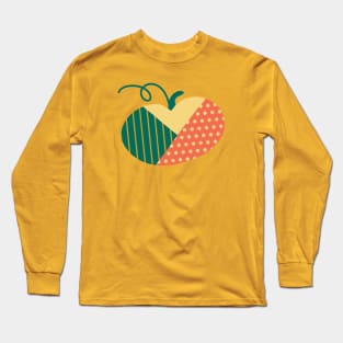 Patched Pumpkin Long Sleeve T-Shirt